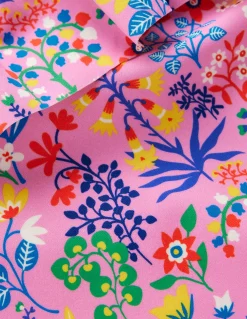 Boden Maillots & Tenues De Plage-Maillot de bain Lila asymétrique Motif Garden Floral rose reine-des-près