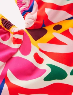 Boden Maillots De Bain-Maillot de bain Minori dos-nu à nœud Multi, motif Leafy Cascade