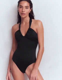 Boden Maillots De Bain-Maillot de bain Minori dos-nu à nœud Noir