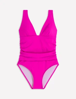 Boden Maillots De Bain-Maillot de bain Mykonos à encolure en V profonde Fuschia vif