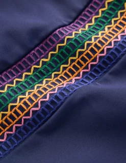 Boden Maillots De Bain-Maillot de bain saisissant à détails Bleu marine, détails contrastants