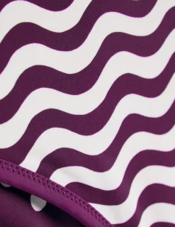 Boden Maillots De Bain-Maillot de bain Symi réversible Aronia, rayé et pois