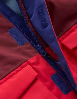 Boden Manteaux & Vestes-Manteau imperméable toutes saisons Colourblock chevron rouge