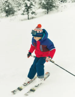 Boden Manteaux & Vestes-Manteau imperméable toutes saisons Colourblock chevron rouge