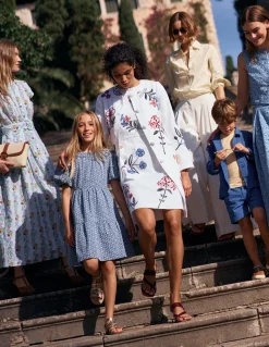 Boden Ensembles Assortis|Manteaux & Vestes-Manteau long brodé Brodé ivoire