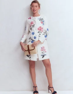 Boden Ensembles Assortis|Manteaux & Vestes-Manteau long brodé Brodé ivoire