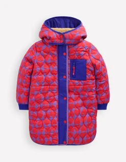 Boden Manteaux & Vestes-Manteau long cosy Imprimé cœur violet