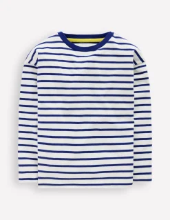 Boden Tops & T-Shirts-Marinière décontractée Bleu universitaire/écru