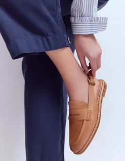 Boden Tenues De Travail|Mocassins-Mocassins à bride arrière Fauve