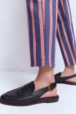 Boden Tenues De Travail|Mocassins-Mocassins à bride arrière Noir