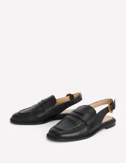 Boden Tenues De Travail|Mocassins-Mocassins à bride arrière Noir