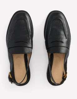 Boden Tenues De Travail|Mocassins-Mocassins à bride arrière Noir
