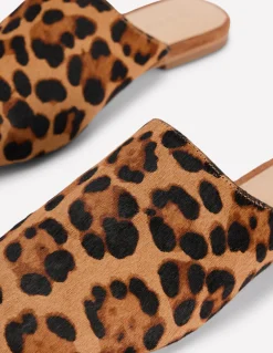 Boden Mocassins|Chaussures Plates-Mocassins façon mules Klassisches Leopardenmuster Ponyhaar