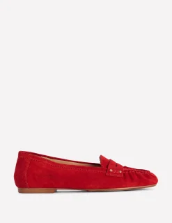 Boden Mocassins|Chaussures Plates-Mocassins intemporels ROUGE