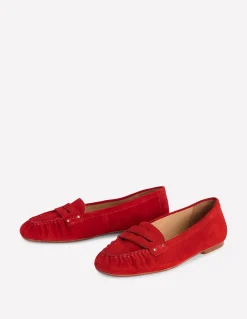 Boden Mocassins|Chaussures Plates-Mocassins intemporels ROUGE
