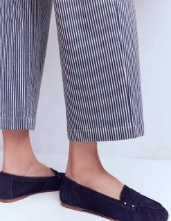 Boden Mocassins|Chaussures Plates-Mocassins intemporels Bleu Marine Foncé