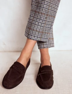 Boden Tenues De Travail|Mocassins-Mocassins Nya Daim chocolat amer