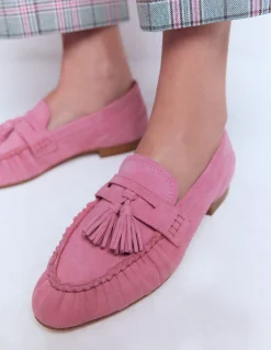 Boden Tenues De Travail|Mocassins-Mocassins souples à fronces Parfait rose