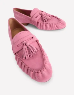 Boden Tenues De Travail|Mocassins-Mocassins souples à fronces Parfait rose