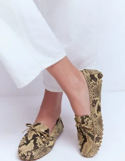 Boden Mocassins|Chaussures Plates-Mocassins souples Heidi à surpiqûres Serpent