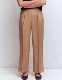 Boden Tenues De Travail|Pantalons-Pantacourt Chiswick à revers Amphore