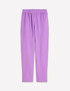 Boden Pantalons-Pantacourt double-étoffe Violet améthyste
