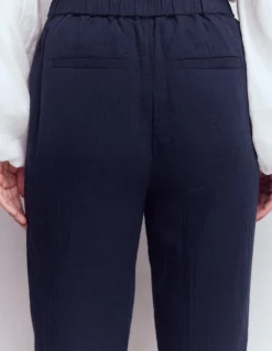 Boden Pantalons-Pantacourt double-étoffe Bleu marine