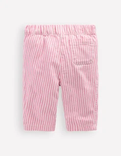 Boden Pantalons & Leggings-Pantalon à enfiler en coton Rayé rose