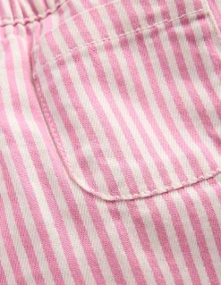 Boden Pantalons & Leggings-Pantalon à enfiler en coton Rayé rose