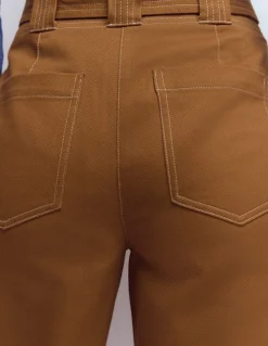 Boden Pantalons-Pantalon ample à ceinture Pain d'épices
