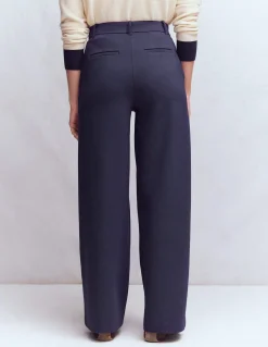 Boden Tenues De Travail|Pantalons-Pantalon Belgravia en point de Rome Bleu marine