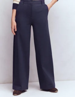 Boden Tenues De Travail|Pantalons-Pantalon Belgravia en point de Rome Bleu marine