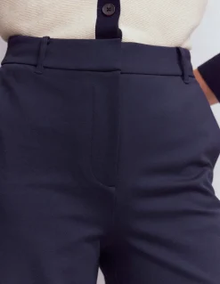 Boden Tenues De Travail|Pantalons-Pantalon Belgravia en point de Rome Bleu marine