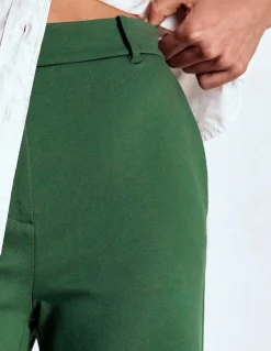 Boden Tenues De Travail|Pantalons-Pantalon Belgravia en point de Rome Vert chasseur