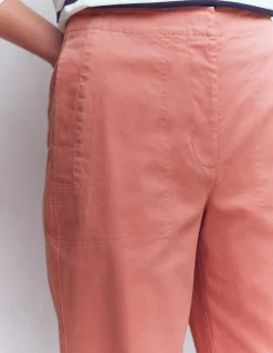 Boden Pantalons-Pantalon chino ample Rose vintage