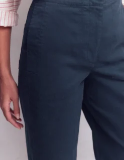 Boden Pantalons-Pantalon chino ample Bleu marine