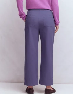 Boden Pantalons-Pantalon chino ample Chardon violet