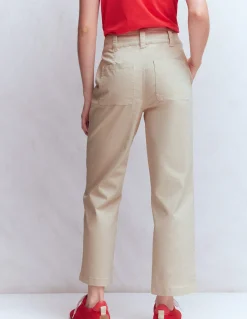 Boden Pantalons-Pantalon chino droit Lait d'amande