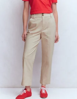Boden Pantalons-Pantalon chino droit Lait d'amande