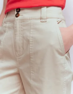 Boden Pantalons-Pantalon chino droit Lait d'amande