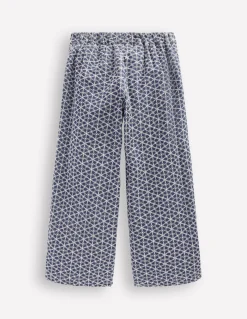 Boden Pantalons|Ensembles Assortis-Pantalon de cérémonie Broderie anglaise chambray