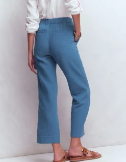 Boden Pantalons-Pantalon double-étoffe à enfiler Bleu tourmaline