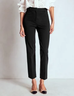Boden Tenues De Travail|Pantalons-Pantalon Highgate en point de Rome Noir
