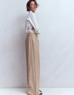 Boden Tenues De Travail|Pantalons-Pantalon Kensington en lin Chambray amphore