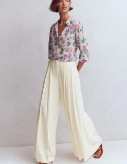 Boden Pantalons-Pantalon large Regent Ivoire