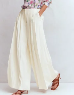 Boden Pantalons-Pantalon large Regent Ivoire