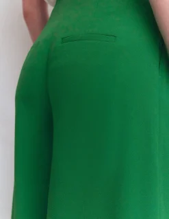 Boden Pantalons-Pantalon large Regent Émeraude Intense