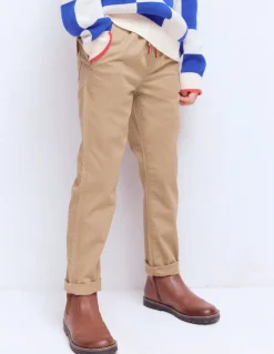 Boden Pantalons-Pantalon slim à enfiler Grège