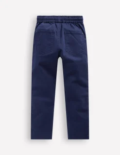 Boden Pantalons-Pantalon slim à enfiler Sergé bleu marine universitaire