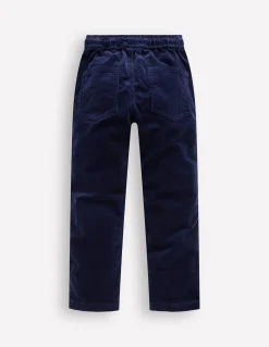 Boden Pantalons-Pantalon slim à enfiler Schuluniform-Marineblau Kordel